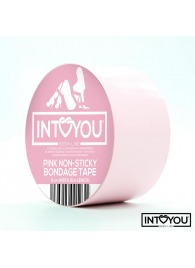 Розовый скотч для фиксации Non-Sticky Bondage Tape - 15 м. - Intoyou - купить с доставкой в Ульяновске