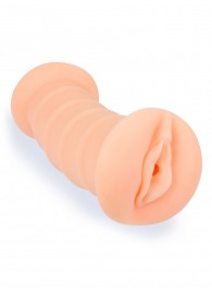 Телесный двусторонний мастурбатор с вибропулей и эрекционными кольцами в комплекте - Sexy Girl - в Ульяновске купить с доставкой
