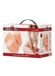 Телесный мастурбатор Liora с 2 любовными тоннелями - Baile - в Ульяновске купить с доставкой