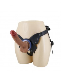 Поясной страпон Wells: трусики в форме бабочки и фаллоимитатор-насадка - Baile - купить с доставкой в Ульяновске