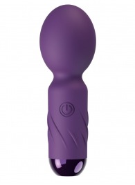 Фиолетовый мини-wand вибратор для стимуляции эрогенных зон - Secwell