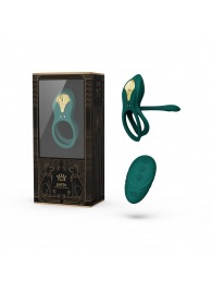 Зеленое эрекционное виброкольцо Bayek с пультом ДУ - Zalo - в Ульяновске купить с доставкой