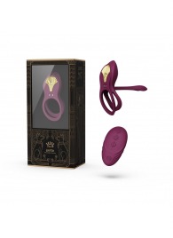 Фиолетовое эрекционное виброкольцо Bayek с пультом ДУ - Zalo - в Ульяновске купить с доставкой