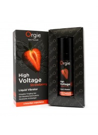 Жидкий вибратор Orgie High Voltage Strawberry - 15 мл. - ORGIE - купить с доставкой в Ульяновске