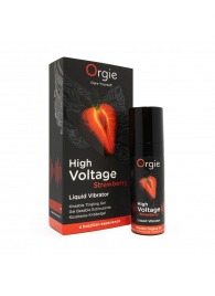 Жидкий вибратор Orgie High Voltage Strawberry - 15 мл. - ORGIE - купить с доставкой в Ульяновске