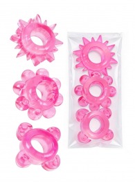 Комплект из 3 розовых эрекционных колец - Erowoman-Eroman - в Ульяновске купить с доставкой