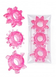 Комплект из трех розовых эрекционных колец - Erowoman-Eroman - в Ульяновске купить с доставкой