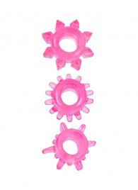 Комплект из трех розовых эрекционных колец - Erowoman-Eroman - в Ульяновске купить с доставкой