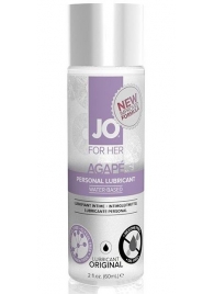 Лубрикант на водной основе для женщин JO AGAPE LUBRICANT ORIGINAL - 60 мл. - System JO - купить с доставкой в Ульяновске