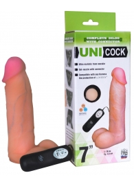 Фаллическая насадка Харнесс UNICOCK 7  с вибрацией - 19 см. - LOVETOY (А-Полимер) - купить с доставкой в Ульяновске