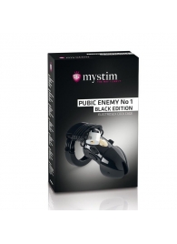 Пояс верности с электростимуляцией Mystim Pubic Enemy No1 Black Edition - MyStim - купить с доставкой в Ульяновске