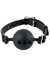 Силиконовый кляп-шар с отверстиями для дыхания Silicone Breathable Ball Gag Small - Pipedream - купить с доставкой в Ульяновске