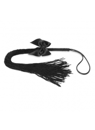 Чёрная плётка Lilly Whip Bijoux - Bijoux Indiscrets - купить с доставкой в Ульяновске
