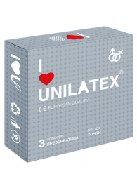 Презервативы с точками Unilatex Dotted - 3 шт. - Unilatex - купить с доставкой в Ульяновске