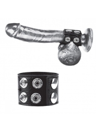 Ремень на член и мошонку 1.5  Cock Ring With Ball Strap - BlueLine - купить с доставкой в Ульяновске