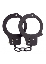 Чёрные наручники из листового металла BONDX METAL CUFFS BLACK - Dream Toys - купить с доставкой в Ульяновске