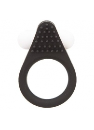 Чёрное эрекционное кольцо LIT-UP SILICONE STIMU RING 1 BLACK - Dream Toys - в Ульяновске купить с доставкой