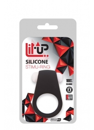 Чёрное эрекционное виброкольцо LIT-UP SILICONE STIMU RING 4 BLACK - Dream Toys - в Ульяновске купить с доставкой