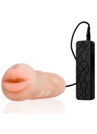 Мастурбатор-ротик с вибрацией REALSTUFF VIBRATING MASTURBATOR MOUTH - Dream Toys - в Ульяновске купить с доставкой