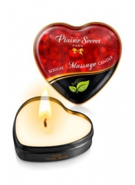 Массажная свеча с нейтральным ароматом Bougie Massage Candle - 35 мл. - Plaisir Secret - купить с доставкой в Ульяновске