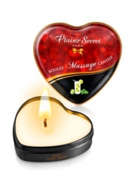 Массажная свеча с ароматом мохито Bougie Massage Candle - 35 мл. - Plaisir Secret - купить с доставкой в Ульяновске