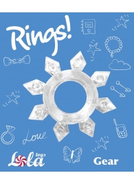 Прозрачное эрекционное кольцо Rings Gear - Lola Games - в Ульяновске купить с доставкой