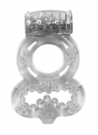 Прозрачное эрекционное кольцо Rings Treadle с подхватом - Lola Games - в Ульяновске купить с доставкой