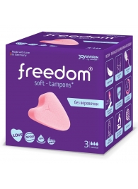 Женские гигиенические тампоны без веревочки FREEDOM normal - 3 шт. - Freedom - купить с доставкой в Ульяновске