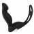Черный вибромассажер простаты P-PLEASER W ERECTION ENHANCE - Dream Toys - в Ульяновске купить с доставкой