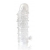 Закрытая прозрачная рельефная насадка Crystal sleeve - 13 см. - Erowoman-Eroman - в Ульяновске купить с доставкой