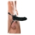 Чёрный полый страпон 7  Silicone Hollow Strap-On - 18 см. - Pipedream - купить с доставкой в Ульяновске