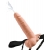 Телесный полый страпон с имитацией эякуляции 7.5  Hollow Squirting Strap-On with Balls Flesh - 21,6 см. - Pipedream - купить с доставкой в Ульяновске