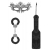 Черный игровой набор Introductory Bondage Kit №4 - Shots Media BV - купить с доставкой в Ульяновске