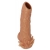 Телесная насадка с усиками и открытой головкой Nude Sleeve M - 12 см. - KOKOS - в Ульяновске купить с доставкой