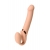 Телесный безремневой вибрострапон Vibrating Bendable Strap-On L - Strap-on-me - купить с доставкой в Ульяновске