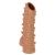 Телесная насадка с шипами и открытой головкой Nude Sleeve S - 10 см. - KOKOS - в Ульяновске купить с доставкой