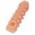 Телесная закрытая насадка с шариками Cock Sleeve Size M - 15,6 см. - KOKOS - в Ульяновске купить с доставкой