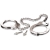 Металлические наручники Metal Leg Cuffs - Pipedream - купить с доставкой в Ульяновске