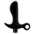 Черный анальный вибратор Silicone Vibrating Prostate Massager 01 - 10,8 см. - Blush Novelties - в Ульяновске купить с доставкой