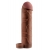 Коричневая насадка с кольцом Perfect 2 Extension with Ball Strap - 19 см. - Pipedream - в Ульяновске купить с доставкой