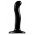Черный фаллоимитатор-насадка Strap-On-Me P G spot Dildo size S - 16,4 см. - Strap-on-me - купить с доставкой в Ульяновске