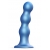 Голубая насадка Strap-On-Me Dildo Plug Balls size S - Strap-on-me - купить с доставкой в Ульяновске
