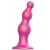 Розовая насадка Strap-On-Me Dildo Plug Beads size S - Strap-on-me - купить с доставкой в Ульяновске