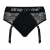 Черные трусики для насадок Diva Lingerie Harness - size S - Strap-on-me - купить с доставкой в Ульяновске
