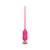 Розовый тонкий стимулятор Nipple Vibrator - 23 см. - I-MOON - купить с доставкой в Ульяновске