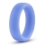 Голубое люминесцентное кольцо Silicone Glo Cock Ring - Blush Novelties - в Ульяновске купить с доставкой