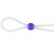 Прозрачное лассо с фиолетовой бусиной SILICONE COCK RING WITH BEAD LAVENDER - NMC - в Ульяновске купить с доставкой