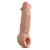 Телесная насадка-удлинитель Intrepid 9.25 Inch Realistic Penis Extender Sleeve - 23,5 см. - Blush Novelties - в Ульяновске купить с доставкой