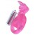 Розовая вибронасадка со стимулятор клитора   Язычок - Toyfa Basic - в Ульяновске купить с доставкой