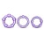 Набор из 3 фиолетовых эрекционных колец Stay Hard Beaded Cockrings - Blush Novelties - в Ульяновске купить с доставкой